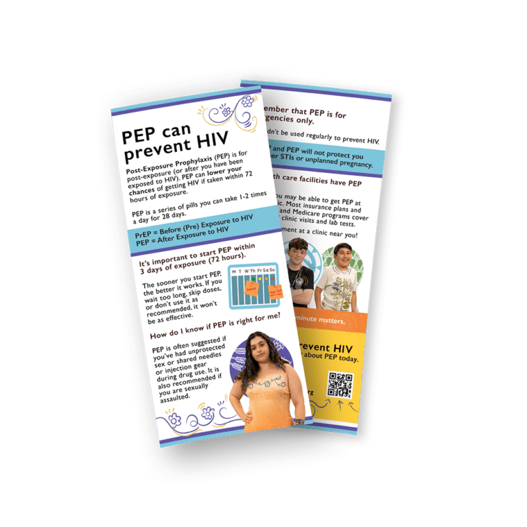 HIV PrEP Youth Rack Card #1