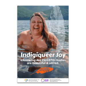 Indigiqueer Joy Body Positivity Poster