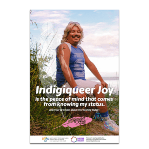 Indigiquer Joy HIV Testing Poster